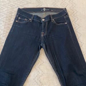 7 For All Mankind Skinny Dark Jeans